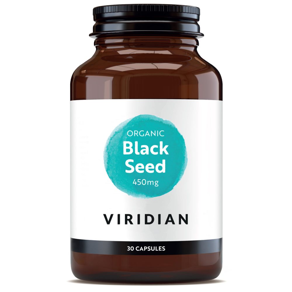 Viridian Organic Black Seed 450mg 30 Capsules