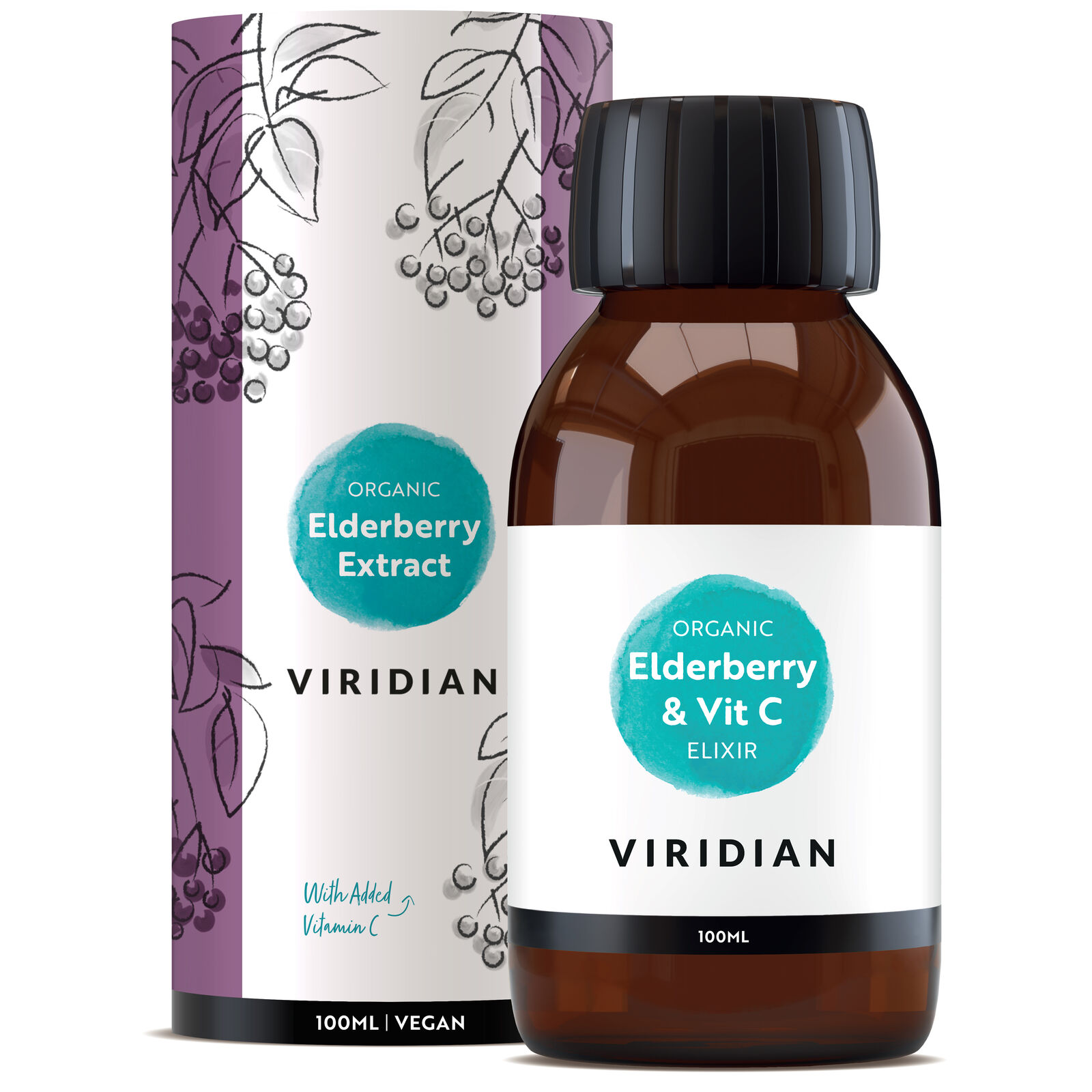 Viridian Organic Elderberry Extract + Vit C