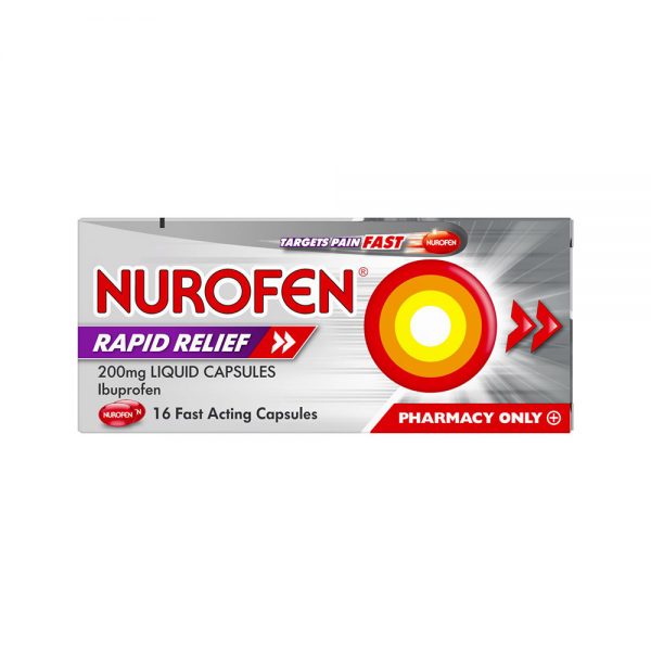Nurofen Rapid Relief 200mg 16 Liquid Capsules